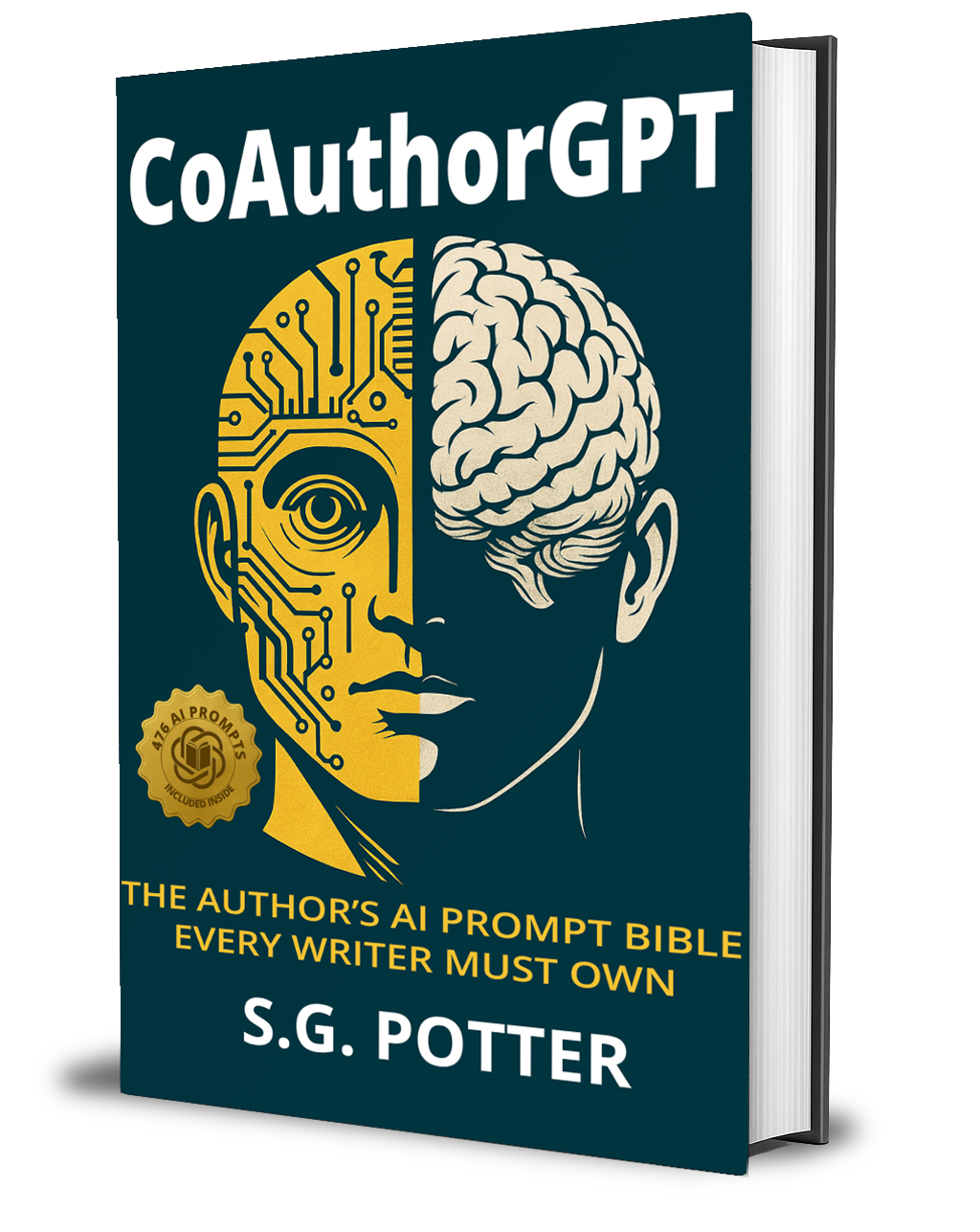 CoAuthorGPT-3D-Cover–4D CoAuthorGPT Book Cover