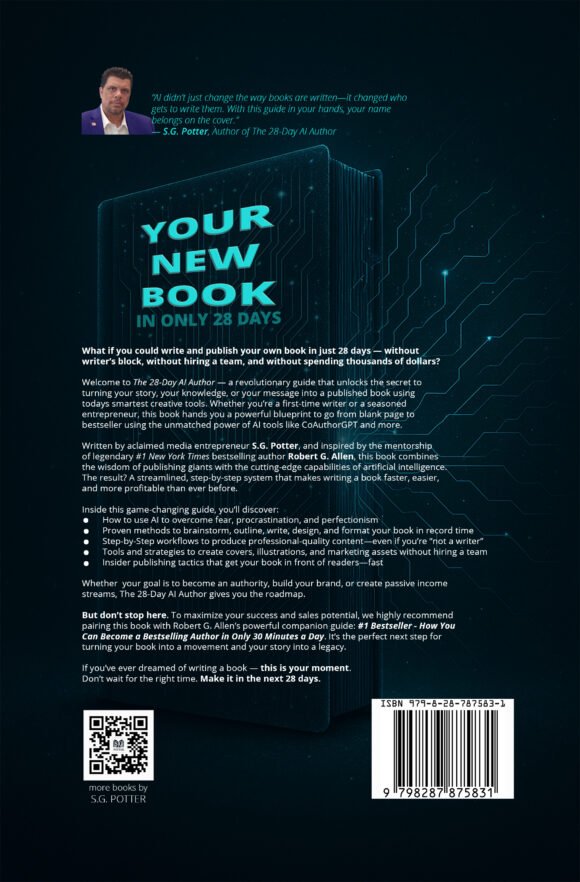28-Day AI Author Back Cover