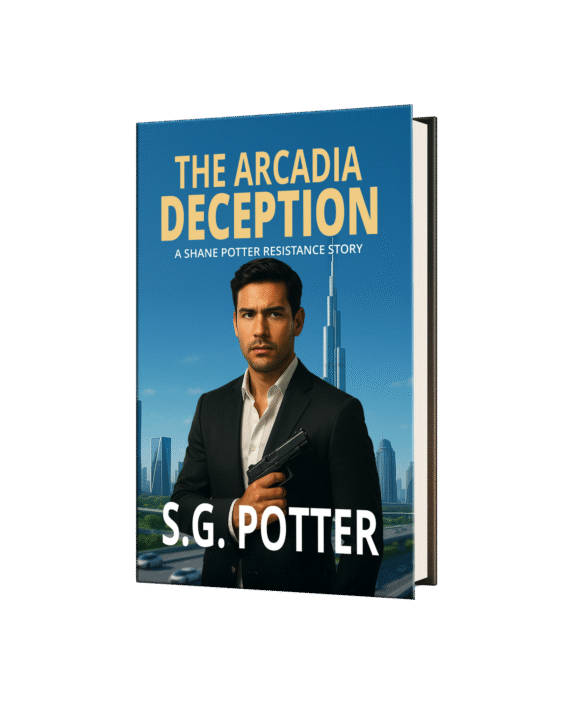 Geopolitical Thriller book The Arcadia Deception by S.G. POTTER